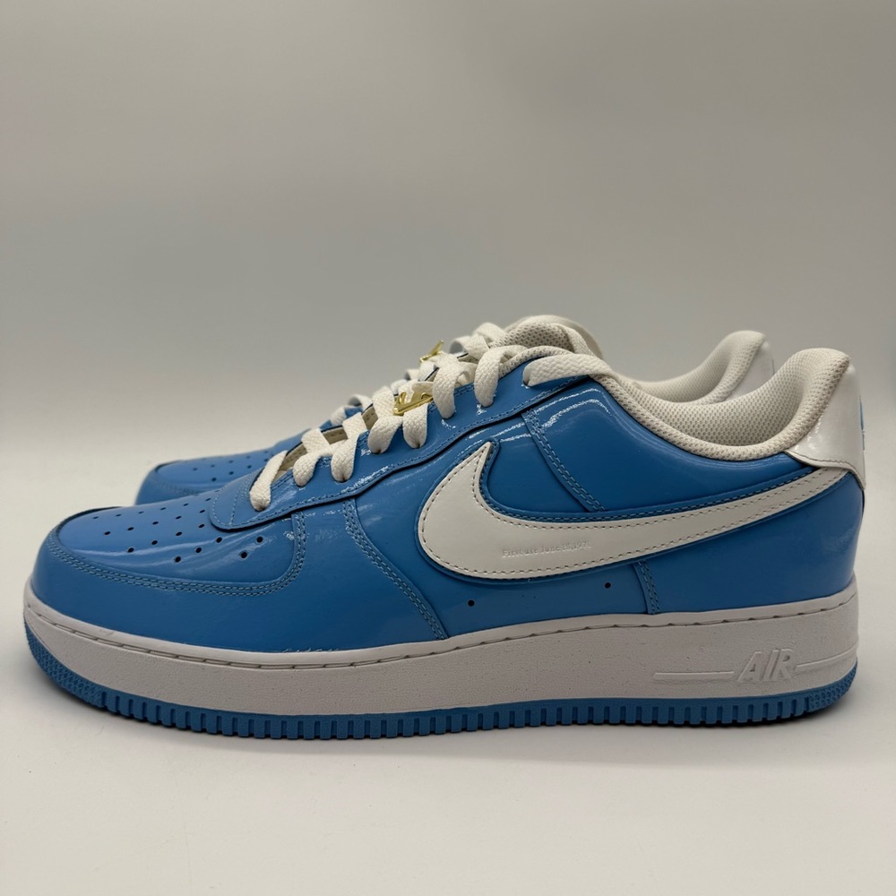 Nike By You Air Force 1 Low Blue White Mens Shoes Size 13 DJ7015-991 New - Picture 2 of 9